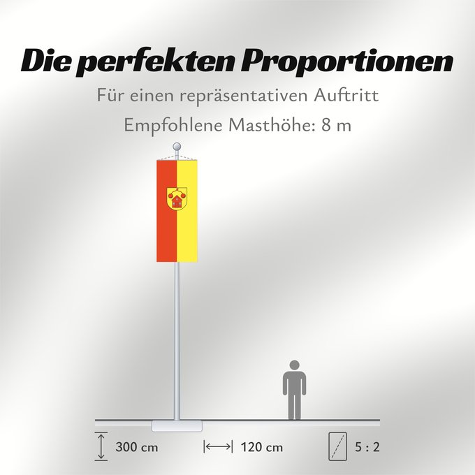 Proportionen der Flagge: Gammelshausen (Region Stuttgart)
