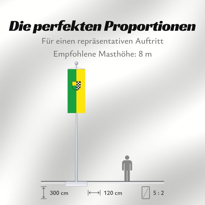 Proportionen der Flagge: Au (Südlicher Schwarzwald)