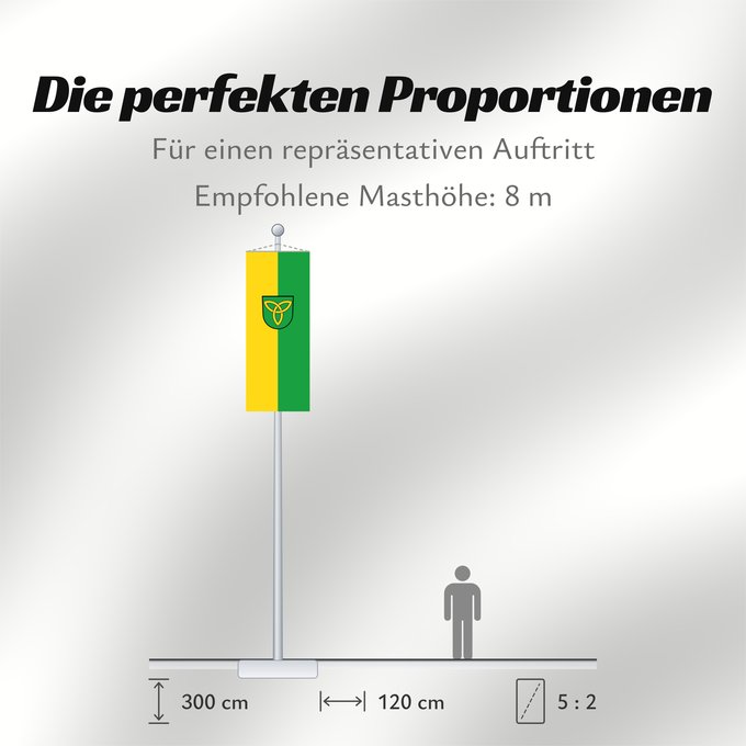 Proportionen der Flagge: Hohberg (Mittlerer Schwarzwald)