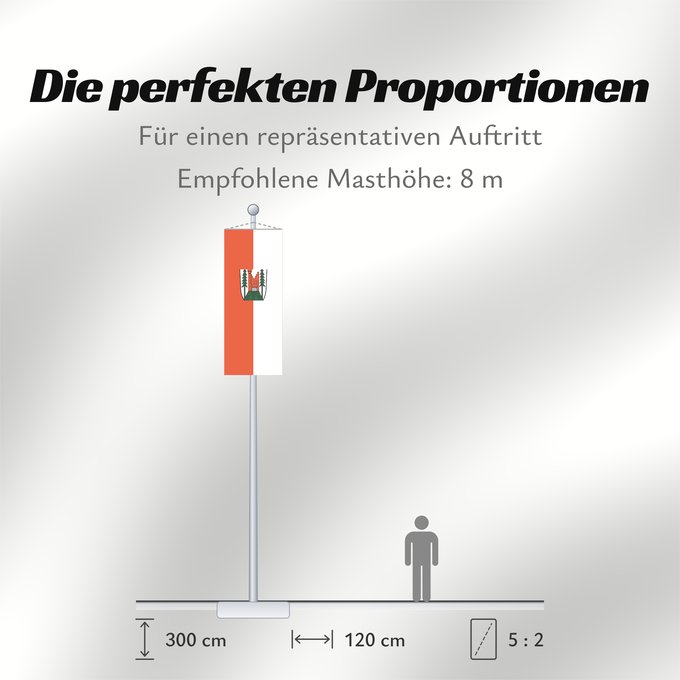 Proportionen der Flagge: Furtwangen im Schwarzwald (Mittlerer Schwarzwald)