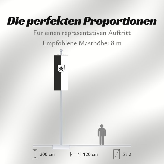Proportionen der Flagge: Engen (Hegau)