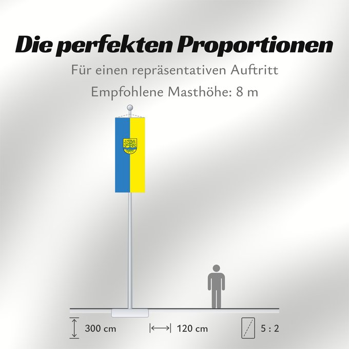 Proportionen der Flagge: Ammerbuch (Schwäbische Alb)