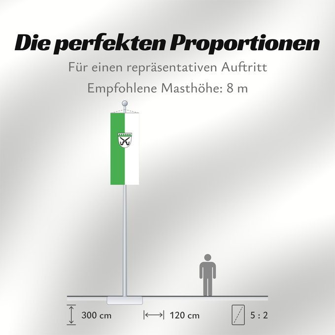 Proportionen der Flagge: Deggenhausertal (Bodensee)