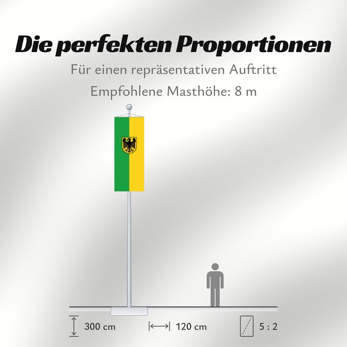 Proportionen der Flagge: Argenbühl (Württembergisches Allgäu Oberschwaben)