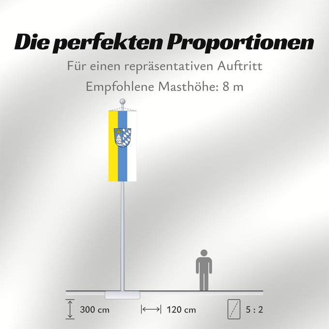 Proportionen der Flagge: Altötting (Kreis)