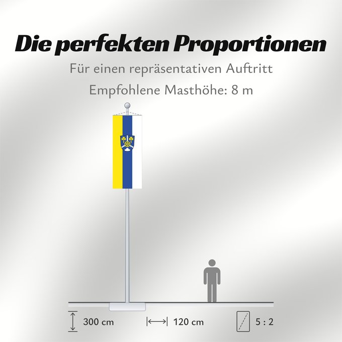 Proportionen der Flagge: Schneizlreuth (Berchtesgadener Land)