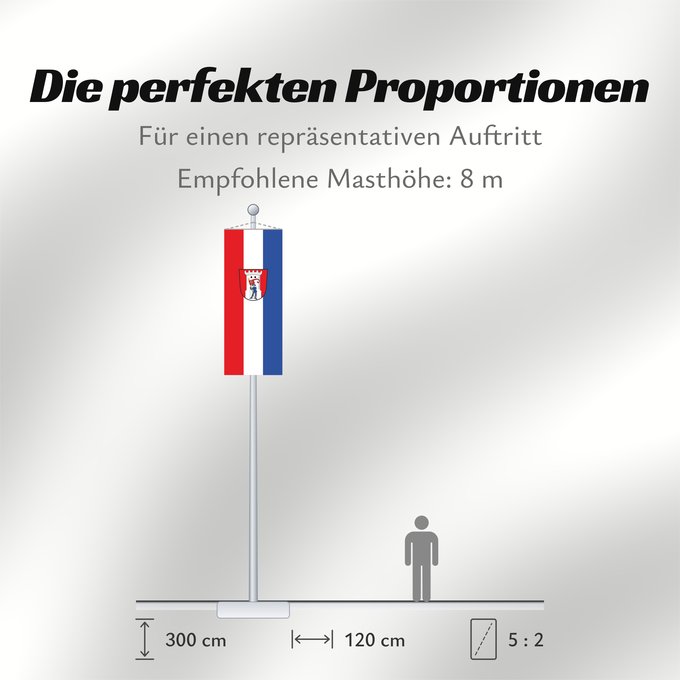 Proportionen der Flagge: Mörnsheim, M (Naturpark Altmühltal)