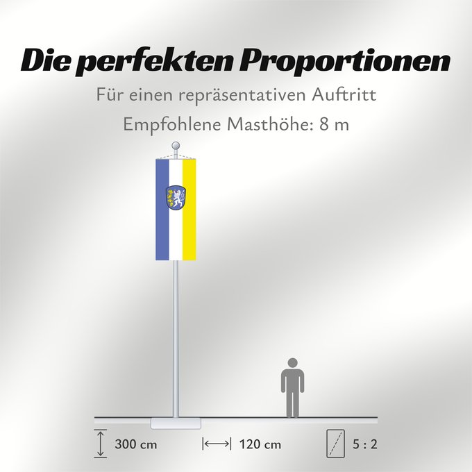 Proportionen der Flagge: Attenkirchen (Münchener Umland)