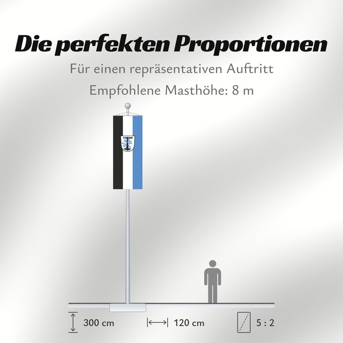 Proportionen der Flagge: Aschheim (Münchener Umland)