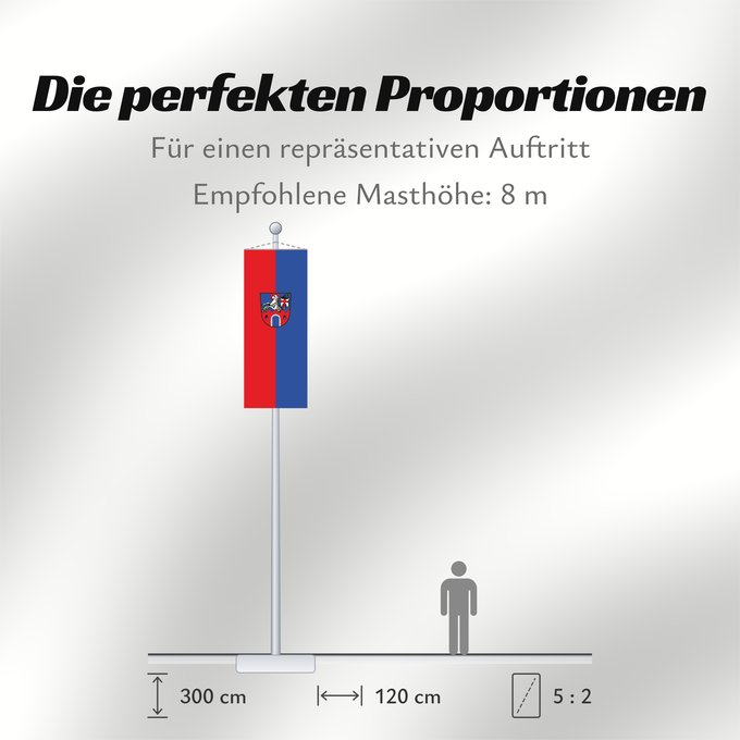 Proportionen der Flagge: Osterhofen, St (Bayerisches Golf- und Thermenland)
