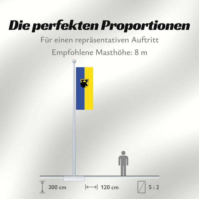 Proportionen der Flagge: Ellenberg (Schwäbische Alb)