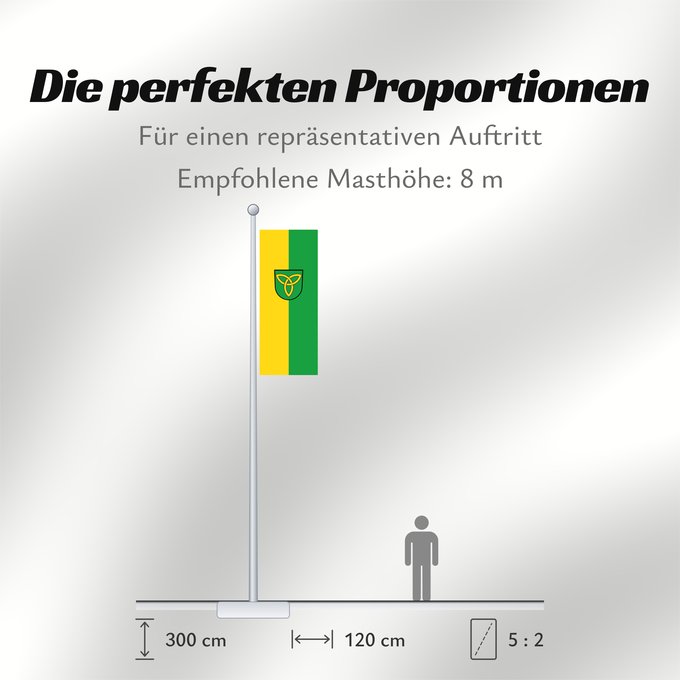 Proportionen der Flagge: Hohberg (Mittlerer Schwarzwald)
