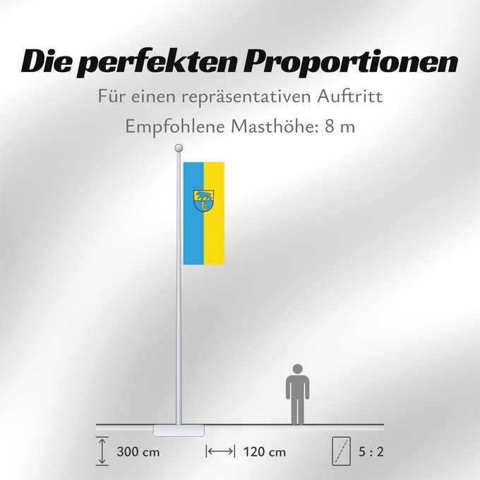 Proportionen der Flagge: Bärenthal (Schwäbische Alb)