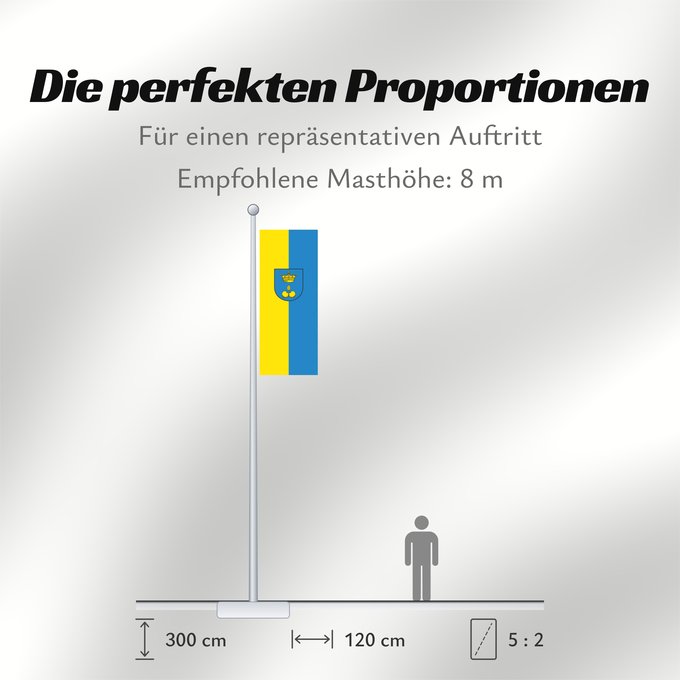 Proportionen der Flagge: Königsheim (Schwäbische Alb)