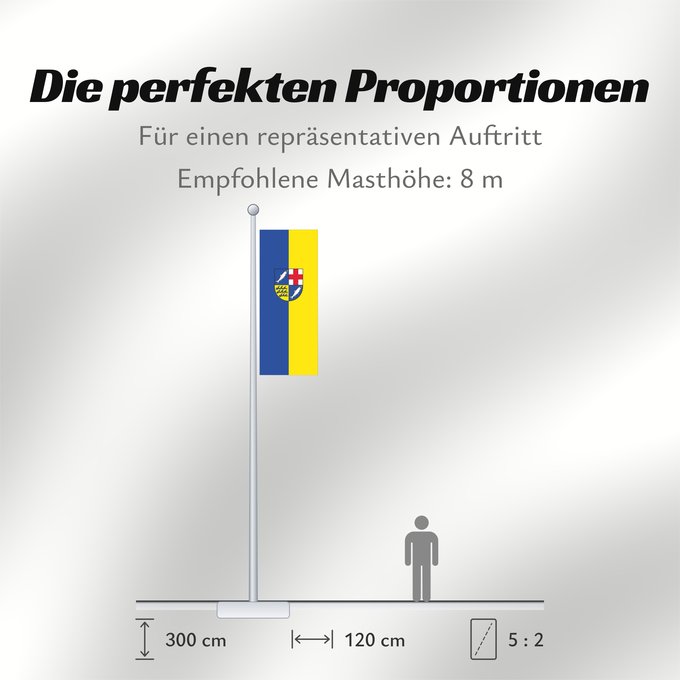 Proportionen der Flagge: Konstanz (Kreis)