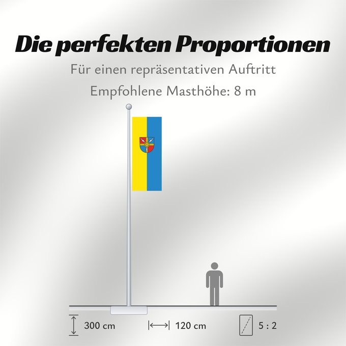 Proportionen der Flagge: Allensbach (Bodensee)