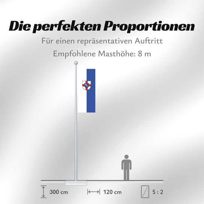 Proportionen der Flagge: Moos (Bodensee)
