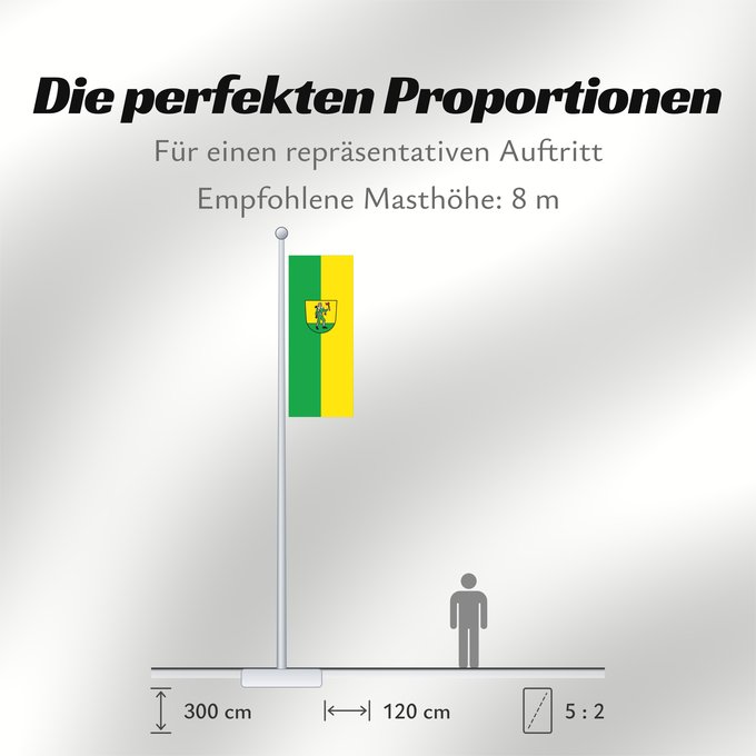 Proportionen der Flagge: Todtnau (Südlicher Schwarzwald)