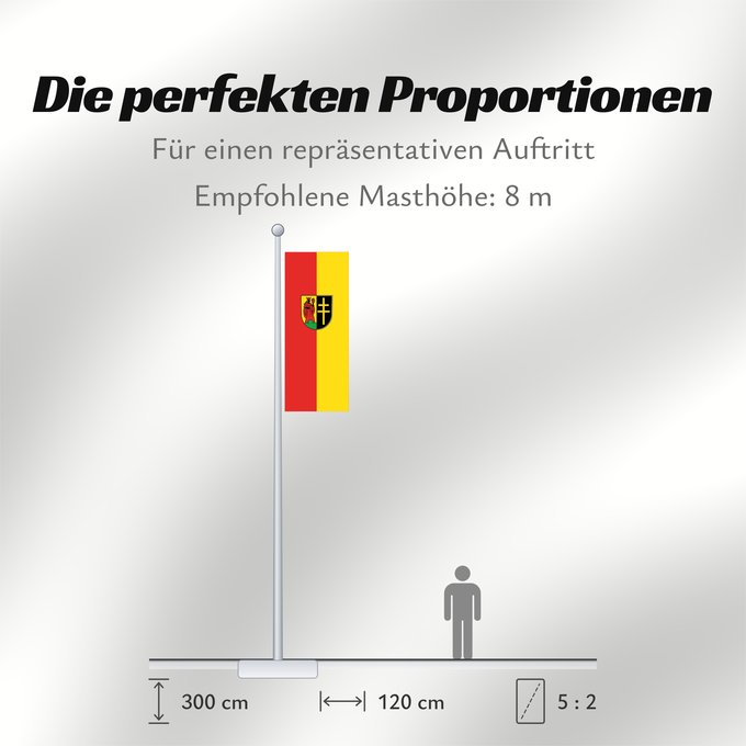 Proportionen der Flagge: Illerkirchberg (Schwäbische Alb)
