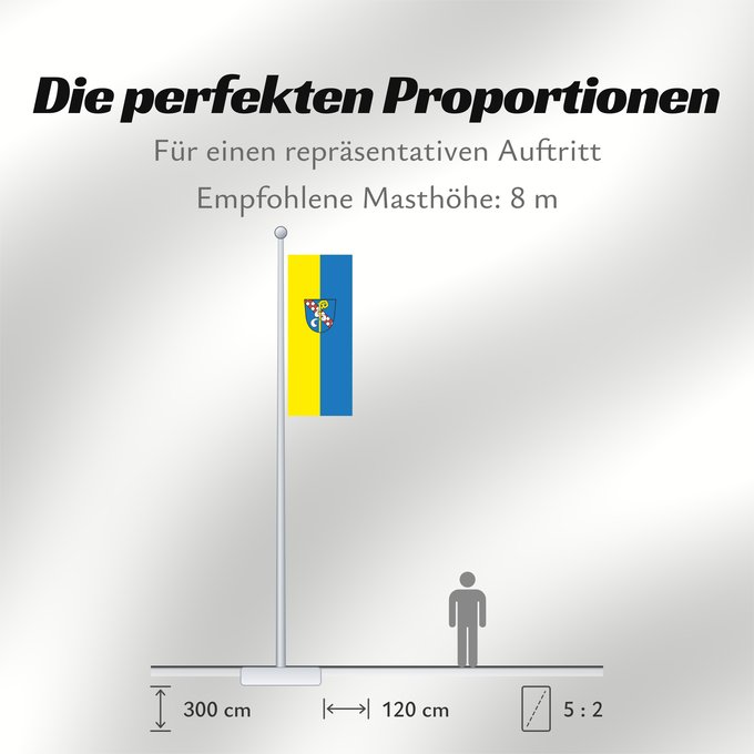 Proportionen der Flagge: Salem (Bodensee)