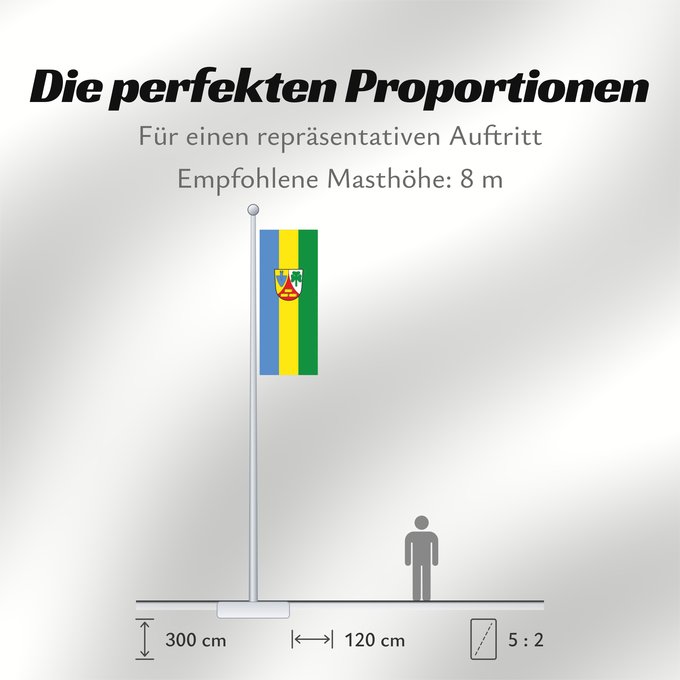 Proportionen der Flagge: Kastl (Inn-Salzach)