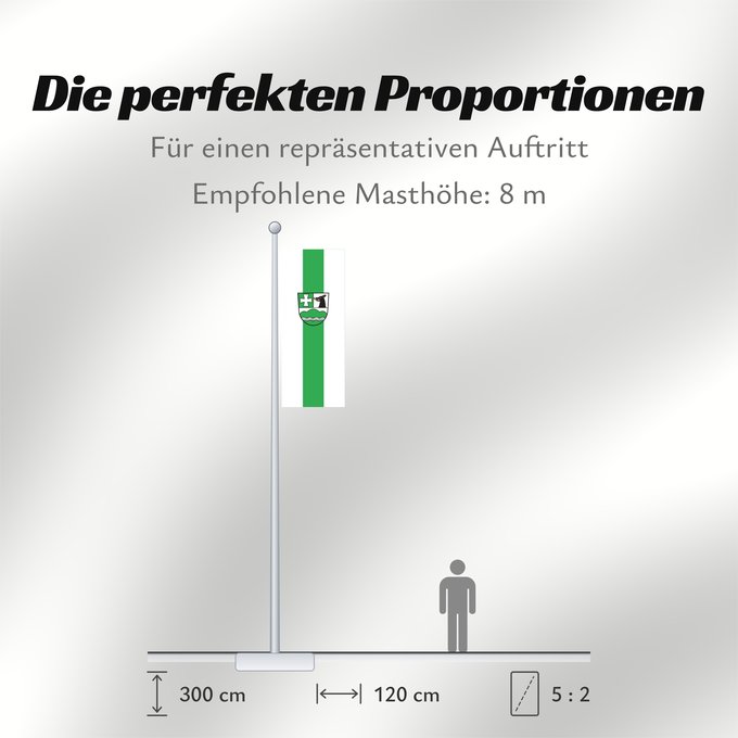 Proportionen der Flagge: Icking (Tölzer Land)