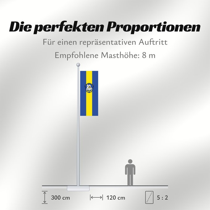 Proportionen der Flagge: Erdweg (Münchener Umland)