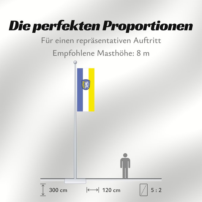 Proportionen der Flagge: Attenkirchen (Münchener Umland)