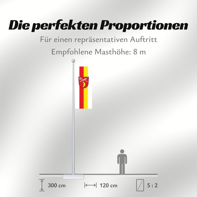 Proportionen der Flagge: Jesenwang (Münchener Umland)