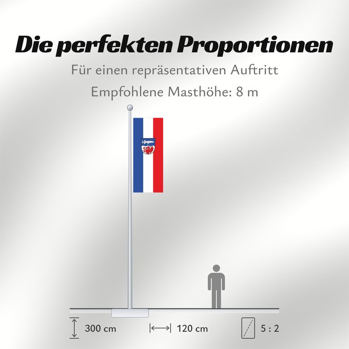 Proportionen der Flagge: Seehausen a.Staffelsee (Zugspitz-Region)