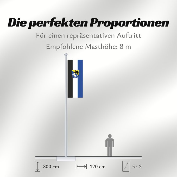 Proportionen der Flagge: Maitenbeth (Inn-Salzach)