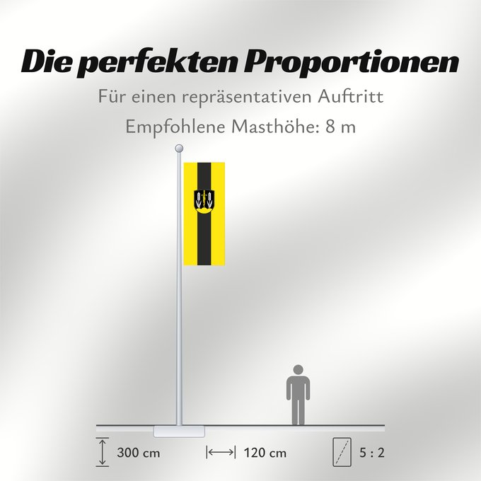 Proportionen der Flagge: Schönberg (Inn-Salzach)