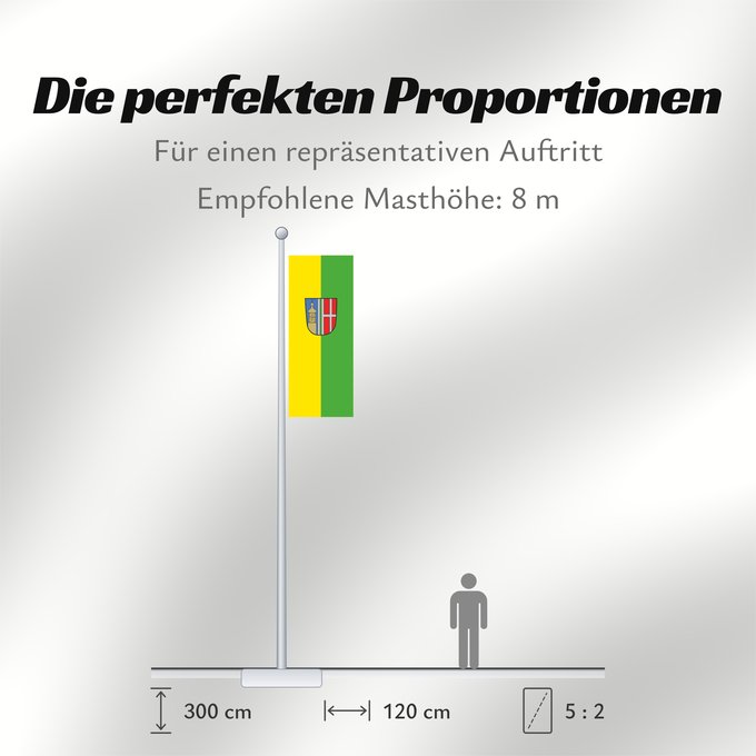 Proportionen der Flagge: Schweitenkirchen (Oberbayerns Städte)