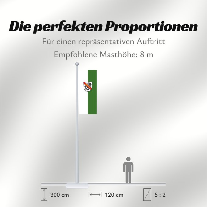 Proportionen der Flagge: Furth (Bayerisches Golf- und Thermenland)