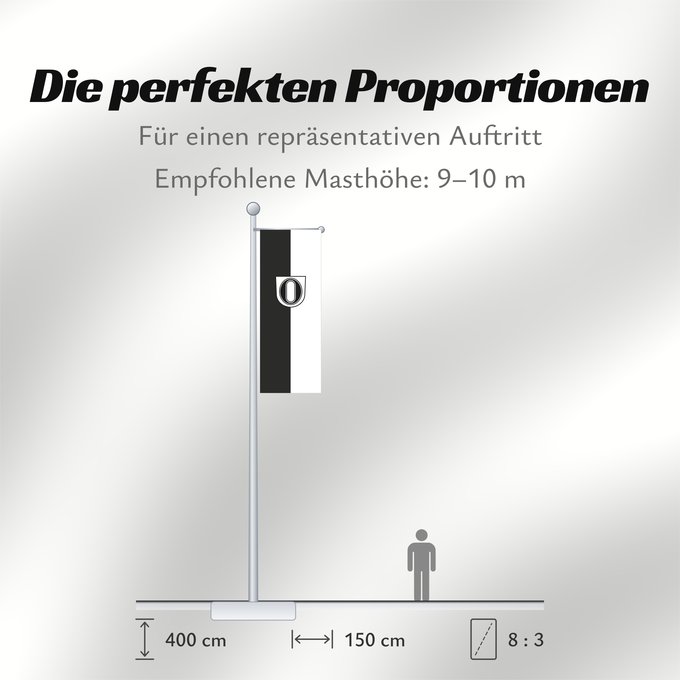 Proportionen der Flagge: Owen (Region Stuttgart)