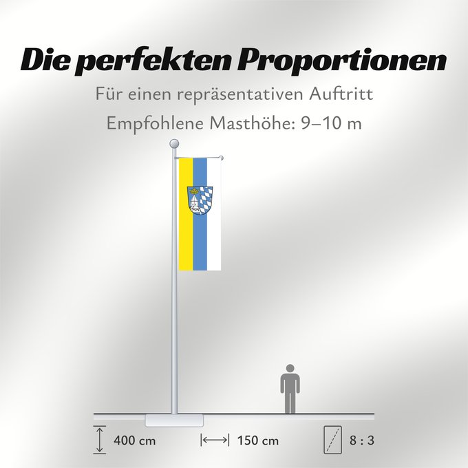 Proportionen der Flagge: Altötting (Kreis)