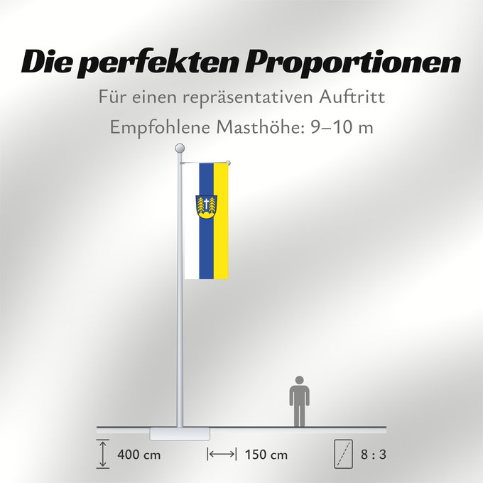 Proportionen der Flagge: Forstinning (Ebersberger Grünes Land)