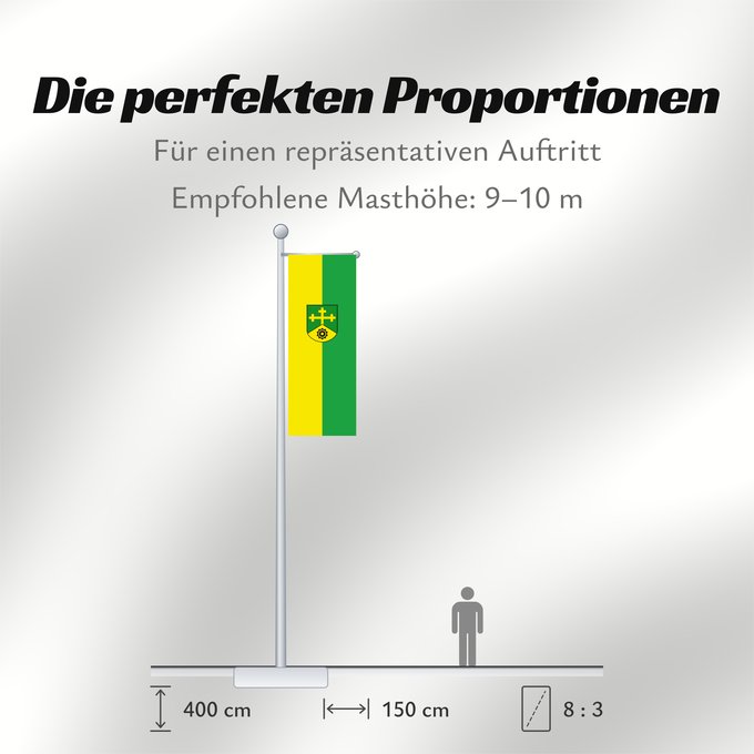 Proportionen der Flagge: Neufahrn b.Freising (Münchener Umland)