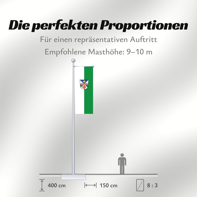 Proportionen der Flagge: Schöngeising (Münchener Umland)