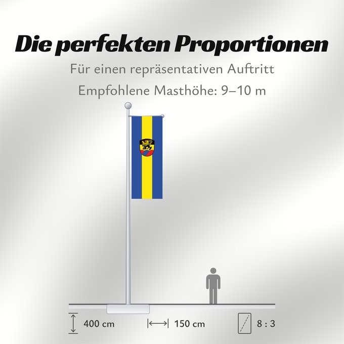 Proportionen der Flagge: Erharting (Inn-Salzach)