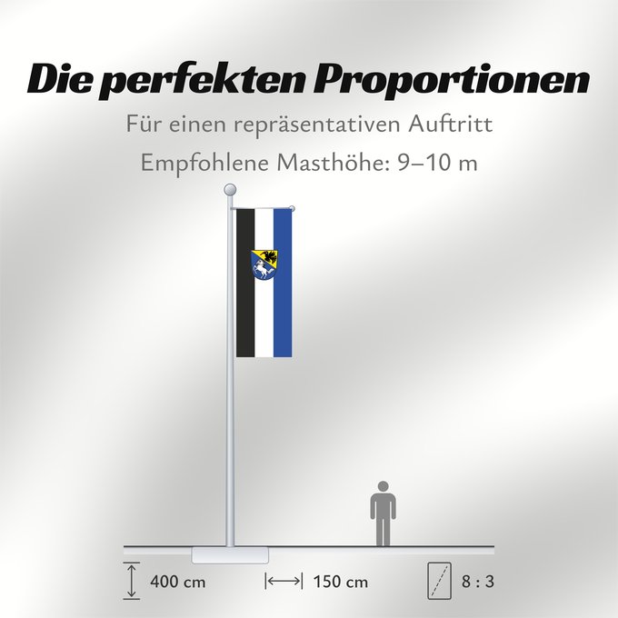 Proportionen der Flagge: Maitenbeth (Inn-Salzach)
