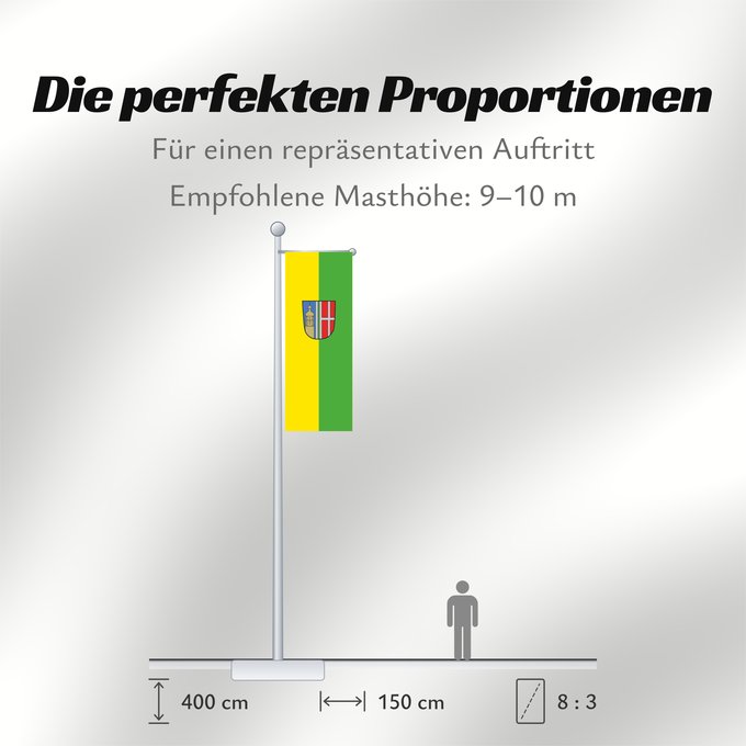 Proportionen der Flagge: Schweitenkirchen (Oberbayerns Städte)