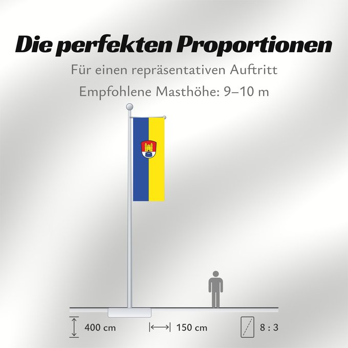 Proportionen der Flagge: Breitbrunn a.Chiemsee (Chiemsee-Alpenland)