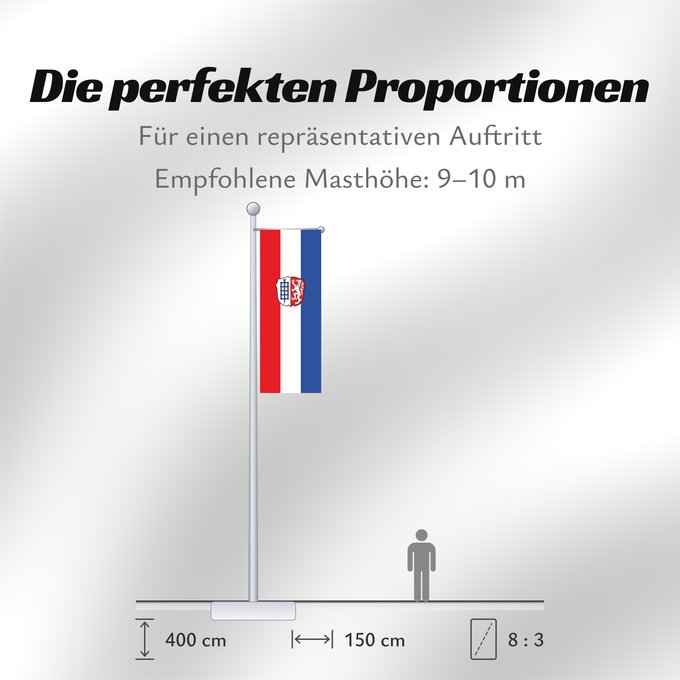 Proportionen der Flagge: Ingenried (Pfaffenwinkel)