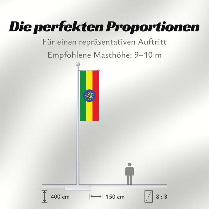 Proportionen der Flagge: Ethiopia	Éthiopie	Etiopía	Äthiopien	Dell Etiopia	የኢትዮጵያ ሰንደቅ ዓላማ	Etiopie	Σημαία της Αιθιοπίας	Alaabaa Itoophiyaa	Itoobiya	Etiopiens