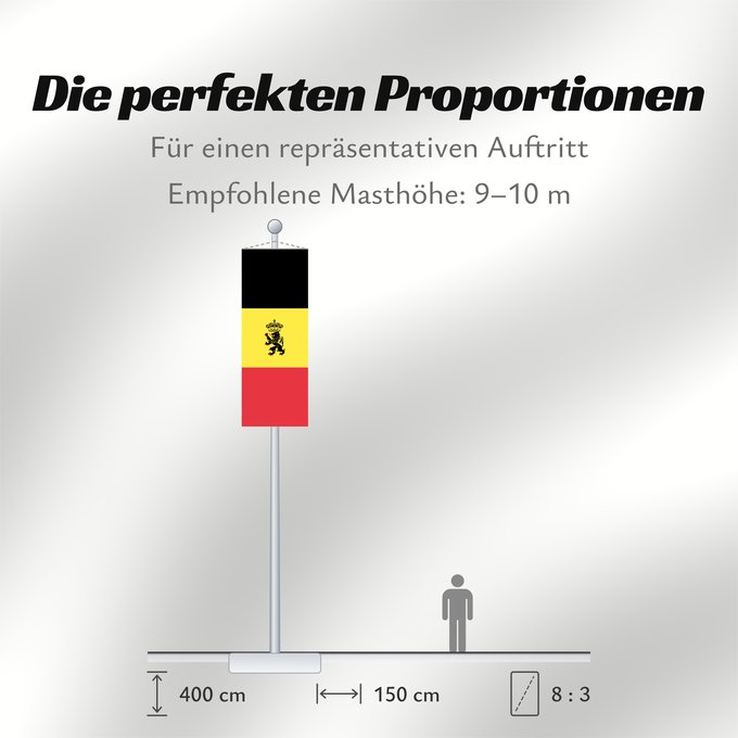 Proportionen der Flagge: Belgium  civil	Belgium	Belgique	Bélgica	Belgien	Belgio