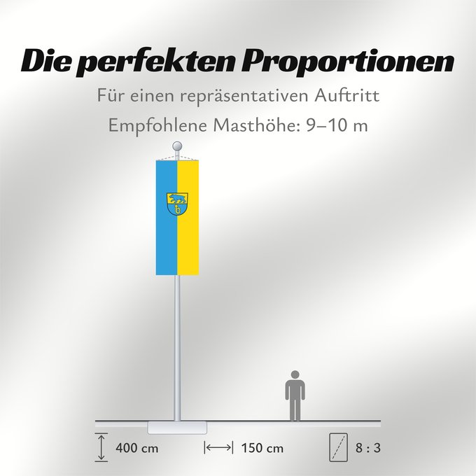 Proportionen der Flagge: Bärenthal (Schwäbische Alb)