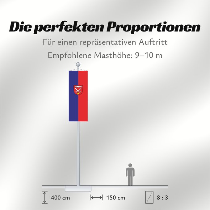 Proportionen der Flagge: Scheer (Schwäbische Alb)