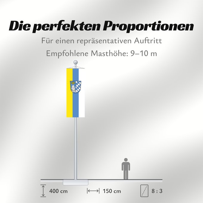 Proportionen der Flagge: Altötting (Kreis)