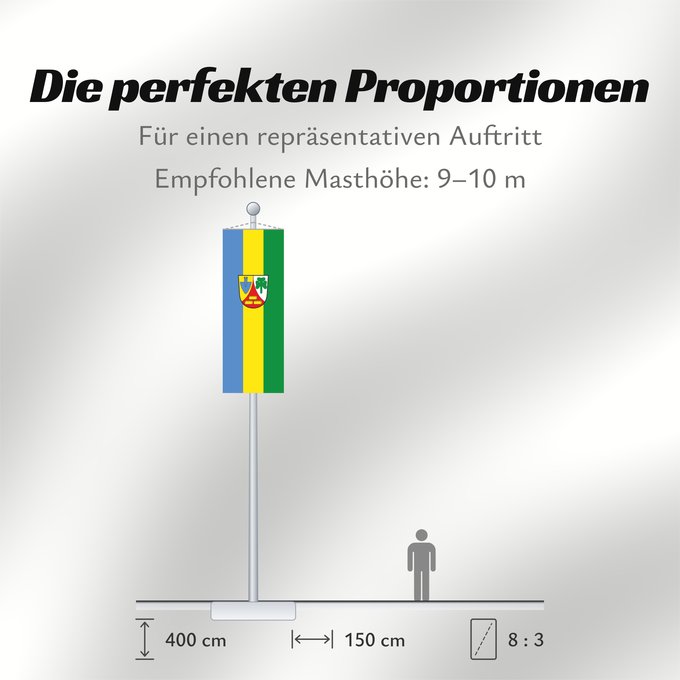Proportionen der Flagge: Kastl (Inn-Salzach)